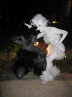 body painting/Human statues