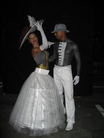 body painting/Human statues