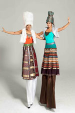stilt walking