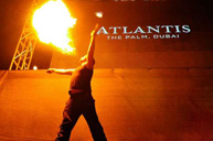 LED and Fire performer